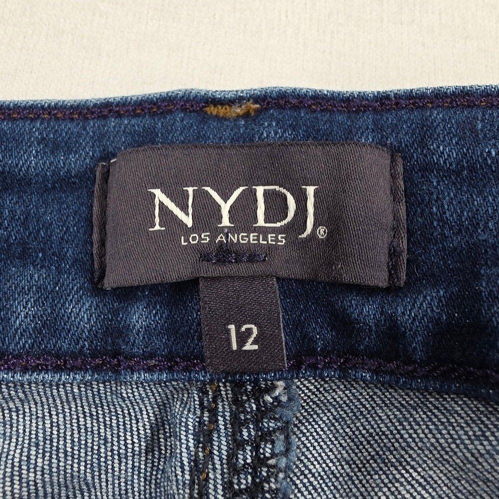 NYDJ Barbara Bootcut Jeans Cooper Wash Blue Denim MDNM2044-COOP-1 Size 12 - Picture 2 of 16